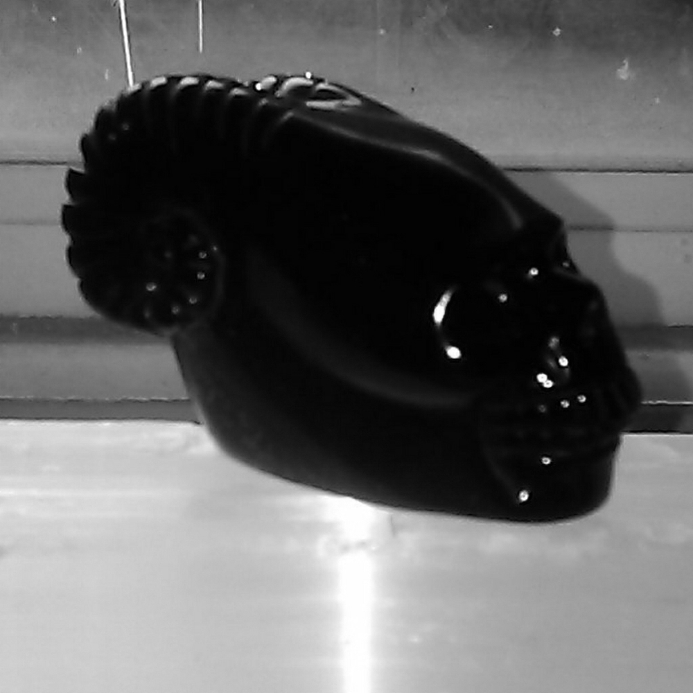 Solid Obsidian Skull